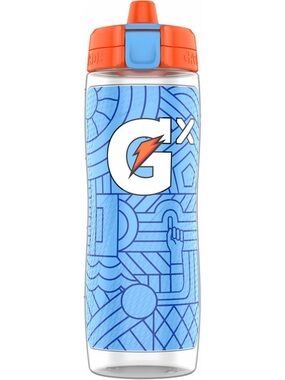 MESSI Gx Branded Blue & Orange Sports Bottle - Leak-Resistant Hydration Bottle